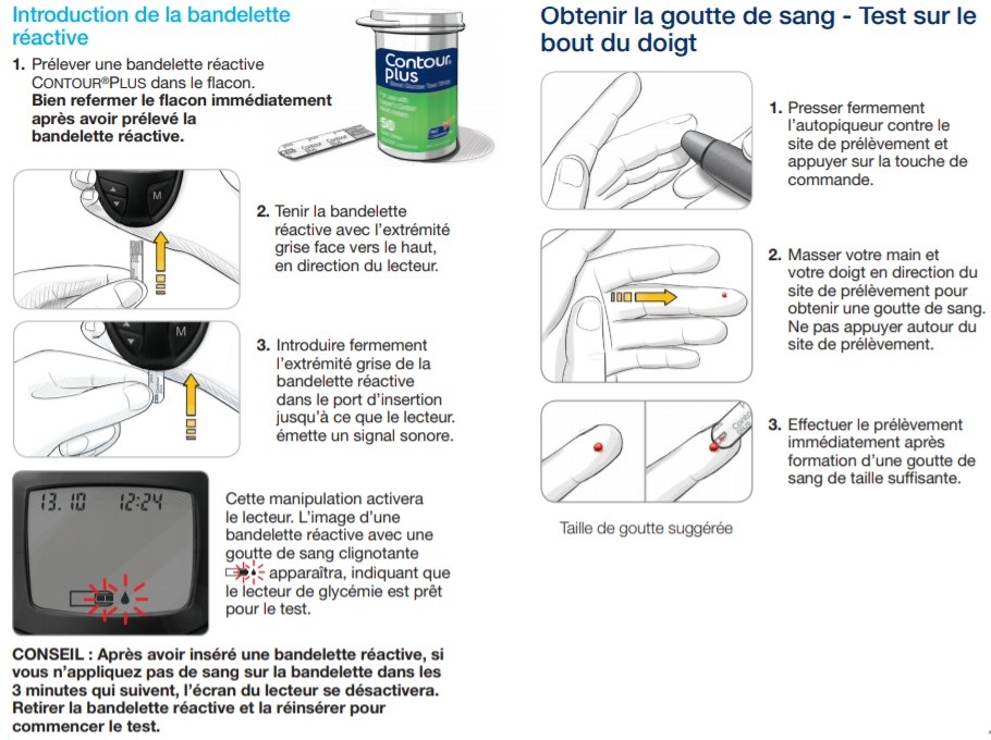 ASCENCIA CONTOUR PLUS Kit Lecteur De Glycémie - Système D ...